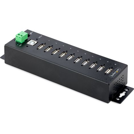 StarTech.com Hub USB 2.0 a 10 porte, hub di ricarica robusto con protezione ESD livello 4, Moltiplicatore di porte USB-A (1/4)