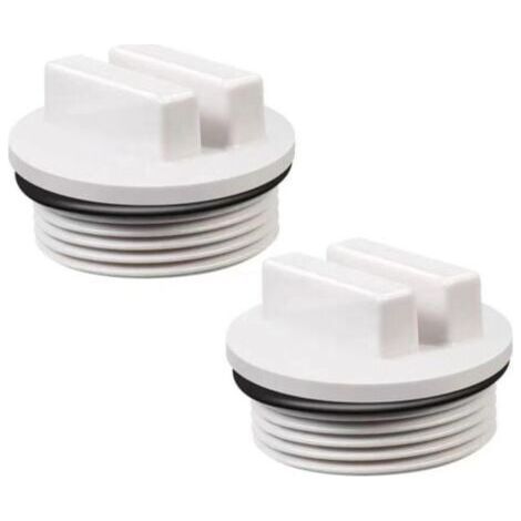 Filtre de piscine et bouchon antigel avec joint torique pour l'hivernage des piscines, compatible avec la plupart des filtres de piscine (lot de 2) (1/4)