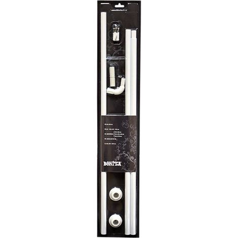 TELAIO PER TENDE DOCCIA A 'L' ESTENSIBILE cm 80-140 x 80-140