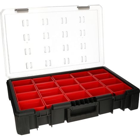 KOTARBAU WRC Boîte de rangement portable 39 x 60 x 11 cm avec compartiments en polycarbonate de haute qualité (1/5)