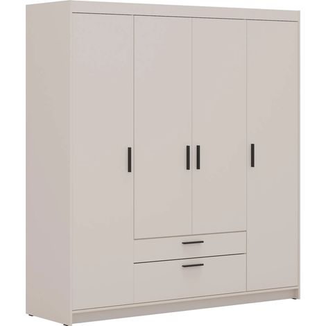 AX LIVING Schubladenschrank Garderobe Beige Schrank Storicos 4T 176,3cm