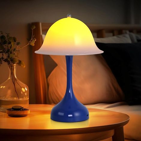 GBLY Lámpara de Mesa Sin Cable LED Batería Touch USB Recargable Regulable 3 Temperaturas de Color Moderna Luz Nocturna Para Sala Oficina Espacio de Trabajo Comedor (1/5)