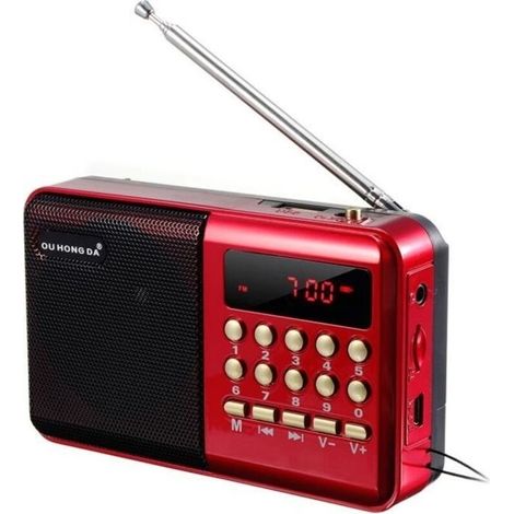 Portable FM Stereo Stereo HiFi Speakers Card Digital Multimedia Speaker (1/4)