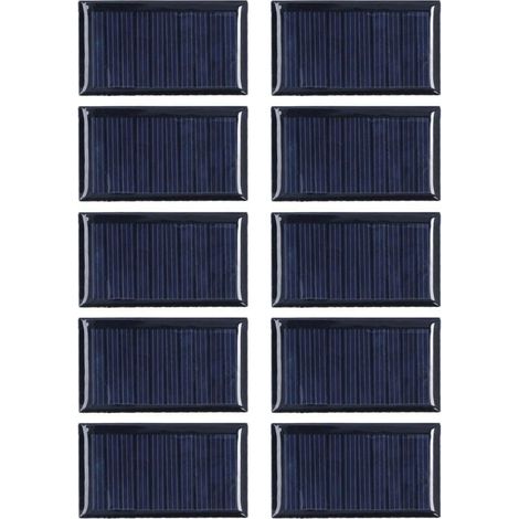 10 pcs Petite Cellule Solaire Résistant Aux Intempéries DIY Module De Panneau Solaire pour Projets Scientifiques Jouet Lumière 0.15 W 5 V (1/4)