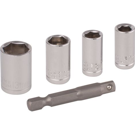 Wolfcraft Steckschlüsseleinsatz-Set 1/4" (6.3 mm) 5teilig 2413000 (1/3)
