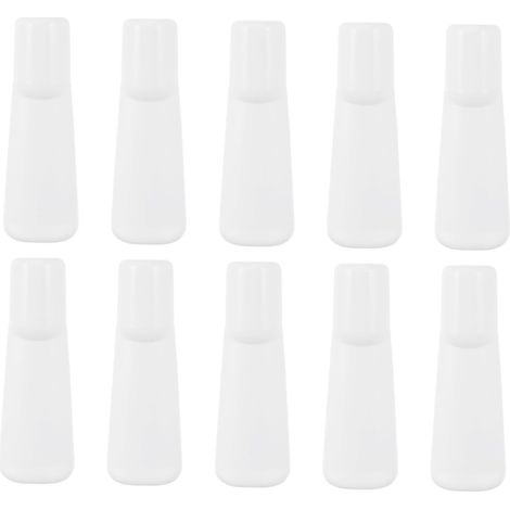 10pièces Lot de Fons Plastique pour Parfums et Huiles Essentielles Vides et Rechargeables avec Fermeture Étanche
