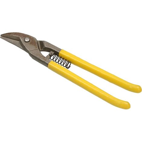 Cisaille à tôle professionnelle pour tôles et profilés gauche 250 mm forgée en acier à outils CrV avec poignées en caoutchouc (1/5)