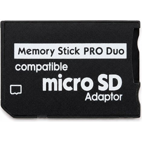 Adaptador de tarjeta micro SD a Memory Stick  Negro (1/5)