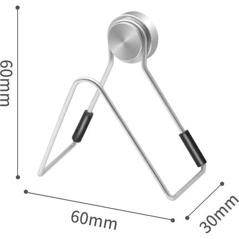 Porte Eponge evier Cuisine,Porte éponge Amovible en Acier Inoxydable, Porte éponge de Cuisine Accessoires Non perforé, Porte éponge Mural pour évier. (1/5)