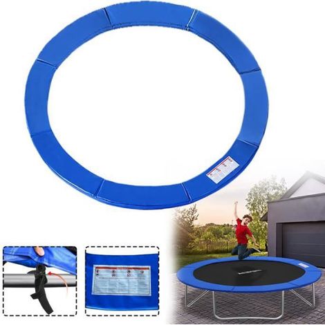 Coussin De Sécurité Trampoline - 366 Cm - Pvc - Résistant Aux Uv - Bleu - 15 Mm D Épaisseur (1/4)