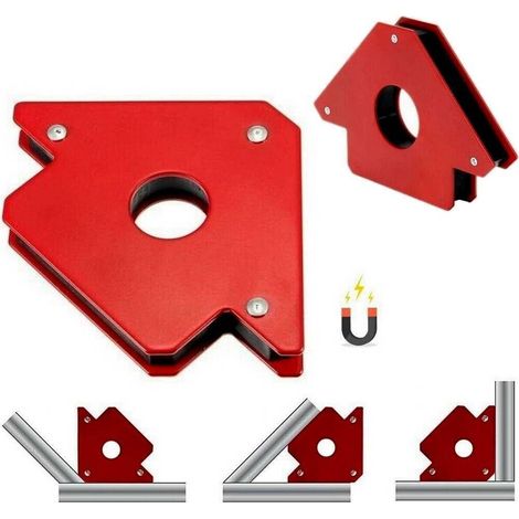 TrAdE Shop Traesio - Squadra Magnetica Magnete Per Saldatura Saldatrice 45° 90° 135° 75 Lb 33 Kg - (1/5)