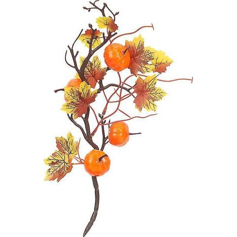 1 bouquet d'érable artificiel pour décoration d'Halloween (1/3)
