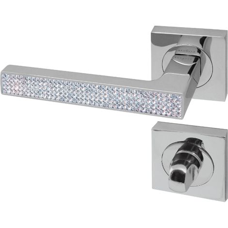 Poignée de porte d'intérieur Premium chrome Strass à condamnation - Reivilo (1/2)
