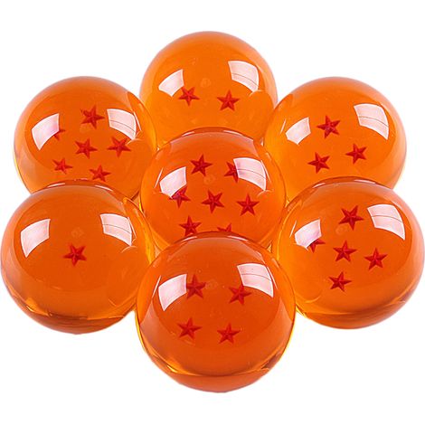 Lot de 7 boules transparentes à motif étoile, idéales pour le cosplay d'anime. (1/5)