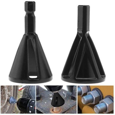 2 Pièces Outil d'ébavurage externe , Deburring External Chamfer Tool Rapidement Les Réparations Enlever Bavure (1/5)