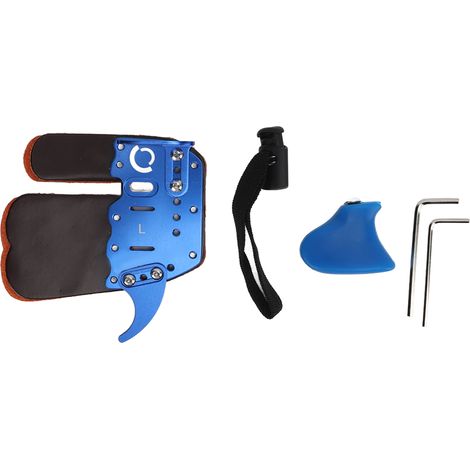 Garde-doigt en cuir rustique pour archer droitier, équipement de tir à l'arc pour pratique, taille L adaptée aux paumes 20-21 cm.