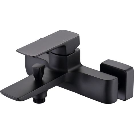 Brevis Aufputz-Wannenarmatur mit Hebel 150 mm, ohne Brausegarnitur, Schwarz matt (SATBSBRE222C)