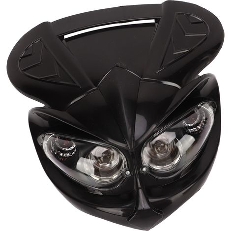 12V Motorradverkleidungsoptik, Doppelscheinwerfer mit Fern-/Abblendlicht, Ersatz für F-Eagle Apollo CRF, Pitbike, Dirtbike und Motocross. (1/5)