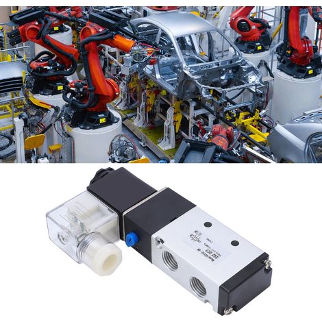 4V210-08 Interrupteur inverseur pneumatique économique, vanne de commande 5 voies à 2 positions, 220 V CA (1/5)