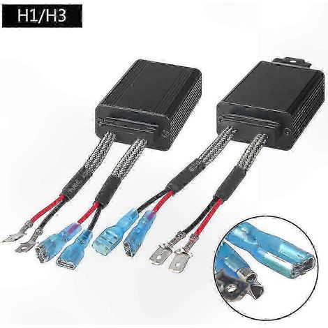 résistances Canbus pour phares LED H7 H1 H4 H15 H8 H9 9003 9005 Adaptateur décodeur anti-scintillement (H1 H3) (1/3)