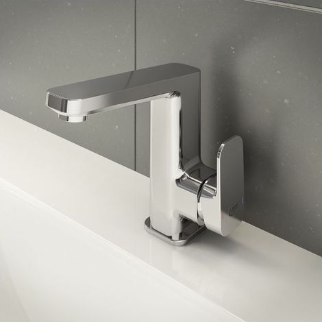 Mitigeur lavabo Ideal Standard Tonic II A6332AA chromé, bec haut, avec garniture d'écoulement (1/5)