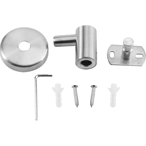 Gancho de pared sencillo fabricado en acero inoxidable 304: soporte para abrigos, toallas y utensilios de cocina. Fácil de instalar, robusto y resistente a la corrosión. Incluye tornillos (5 cm de diá (1/5)