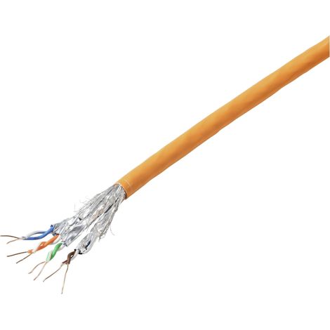 TRU COMPONENTS Câble réseau CAT 6a S/FTP 4 x 2 x 0.24 mm² orange 305 m D355992 (1/3)