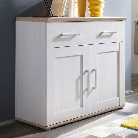 Armoire d&039appoint Roman 93cm avec 2 portes & 2 tiroirs - (1/3)