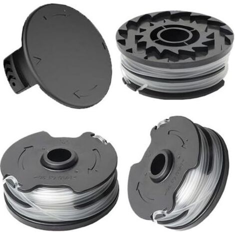 Bobine Fil Coupe Bordure,Bobines de Rechange,Accessoire pour Coupe,Bobine de Fil de Rechange,Compatible avec PRTA 20-Li C3 A1B2 PRT 550 A1 A3 PRT 300 A1(3 bobines de fil + 1 couvercle d