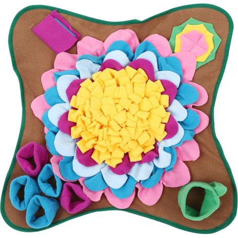 Tapis d'alimentation pour Chiens en Peluche Résistant, Tapis de Fouille pour Exercice Olfactif et Consommation D'énergie, pour Animaux Domestiques (1/5)