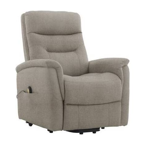 POLTRONA RECLINER SOFT DUE MOTORI TESSUTO BEIGE