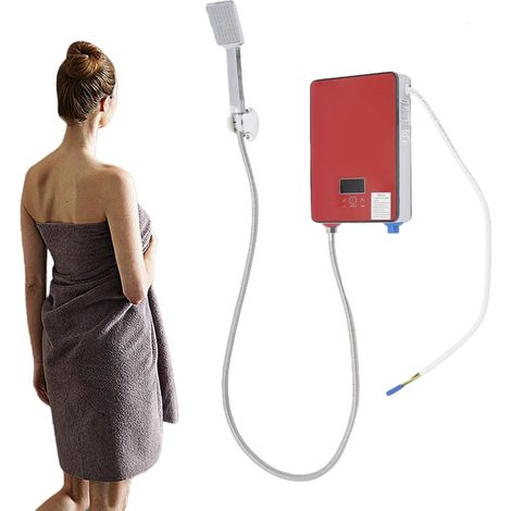 Chauffe-eau électrique instantané Chauffe-eau équipé d'une douche Convient aux cuisines et aux salles de bains Résistant à la pression et étanche 6500 W, 220 V (1/5)