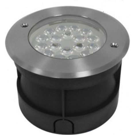 Vision-EL 677939 Faretto LED da incasso a pavimento rotondo 9W RGB+W Acciaio inox 304 620Lm 2700-6500K (1/4)
