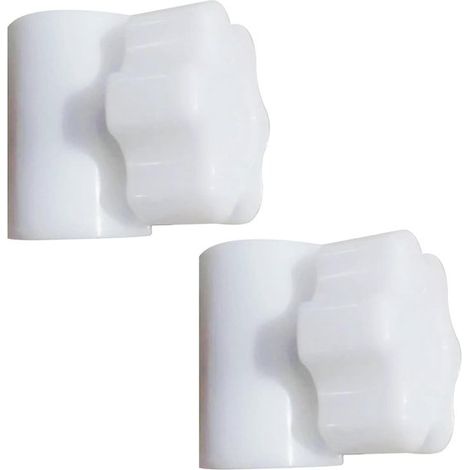 Kit de 2 connecteurs pour parasol - Blanc - Connecteur pour mât de parasol - Accessoires pour parasol - Housse de parasol - Plastique (1/5)
