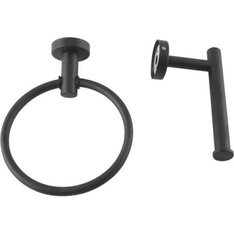 Anneau Porte Serviette - Porte Papier Hygiénique - Acier Inoxydable 304 - Salle De Bain - 2 Pièces (1/5)