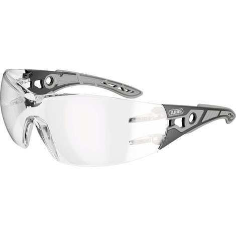 Baubrille - ABUS - XACTO - Gläser schwarz/grau transparent mit Samt-Effekt