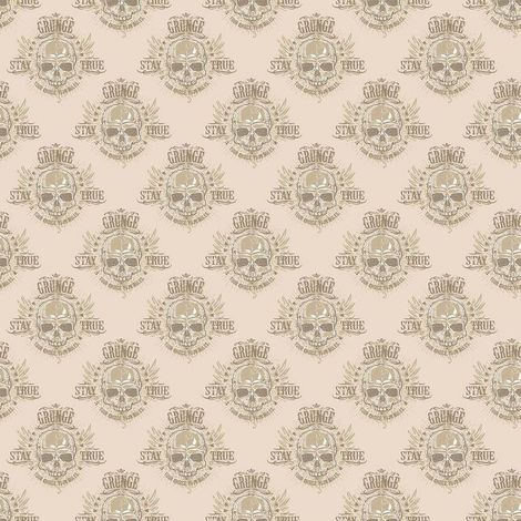 Galerie Grunge Skull Beige Wallpaper Metallic Detail Stylish Paste The Wall (1/4)