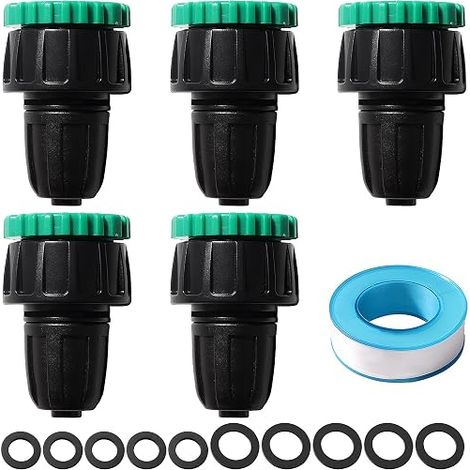 Micro Irrigation Adapter, Micro Irrigation Quick Fitting Fitting, Irrigation Fittings for Agriculture, with Buckle Lock, for Lawns (1/5)