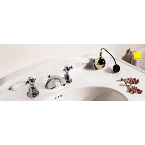 Mélangeur pour lavabo 3 trous RETRO CANOVA ELITE - CRISTINA ONDYNA CL20151 (1/5)