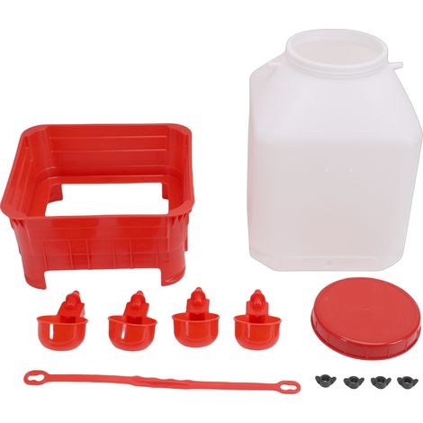 Abreuvoir à poulet 10L, grande capacité, facile à nettoyer, manuel, pour l'alimentation des volailles