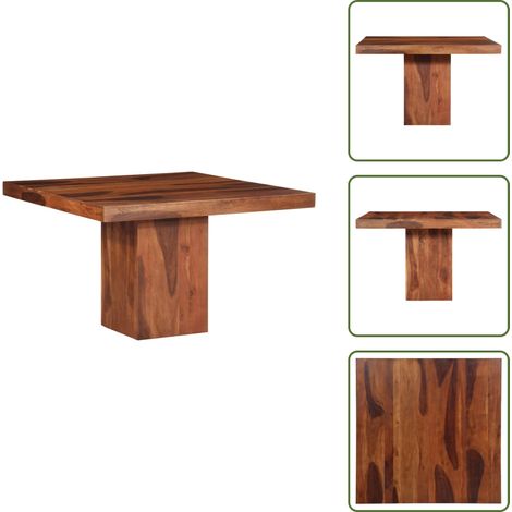 Holz Esstisch - vidaXL Esstisch 120x120x77 cm Massivholz Akazie - Akazienholz Tischplatte (1/5)