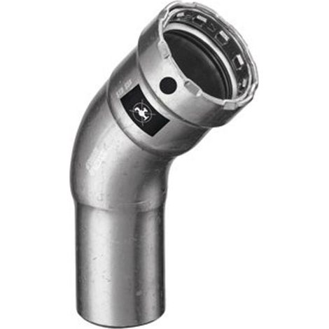 Viega Megapress-Coude 45 degrés, DN 50 Acier non allié, revêtement zinc-nickel modèle 4226.1, 694746 (1/2)