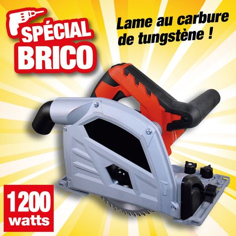 Rondy – Scie circulaire 1200W – Lame carbure de tungstène Ø 165mm – Profondeur de coupe 54mm – Pour coupes précises dans bois massif (1/2)