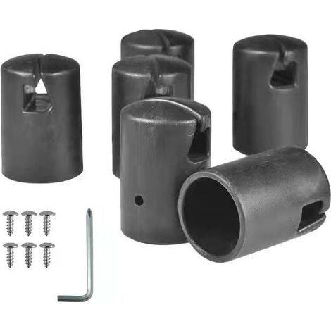 13er-Pack Trampolin-Umzäunung – Zaun – Feste Trampolin-Sicherheitsumzäunung, Schwarz MUMU (1/4)