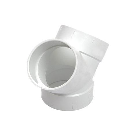 Atepac – Té 90° Y 3 voies – Raccord d'évacuation PVC – Dimensions au choix – Connexion à angle droit pour réseaux d'aspiration