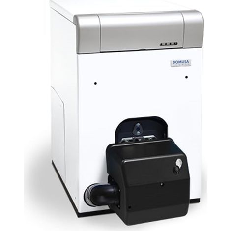 Domusa – Chaudière fioul classique à condensation 20kW – Corps de chauffe en fonte – Avec condensateur en inox – Classe énergétique A