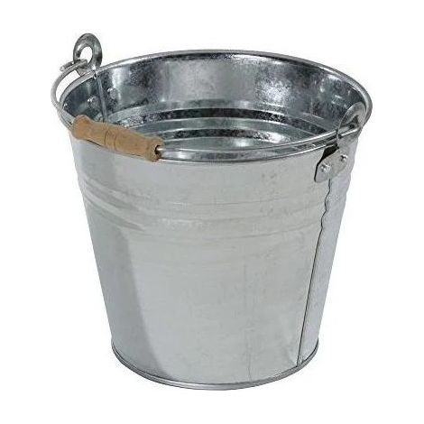 Seau en zinc 12 L Ø 29 x 31 cm