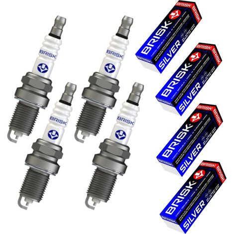 Candela kit 4 candele gpl metano brisk silver dr15ys dacia duster i 2010-2018 (1/5)