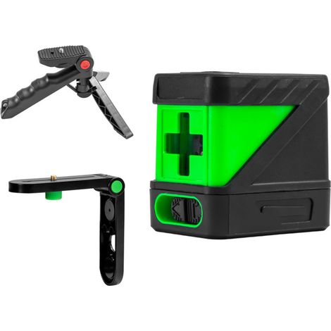 Niveau à bulle autonivelant, niveau à 2 lignes avec croix verte, outil d'alignement pour l'accrochage de tableaux et le bricolage (1/5)