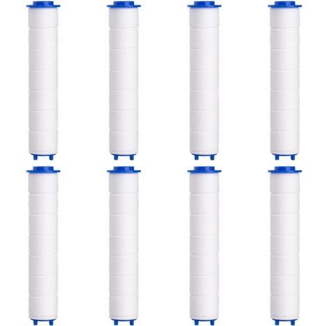 Filtre Pommeau de Douche，8 Pcs Filtre Douche en Coton PP de Douchette Anti-calcaire Amovible pour Douchette (95mm) (1/5)